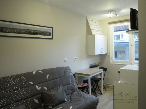 TRANSFORMATION DE 2 CHAMBRES DE BONNES EN STUDIO